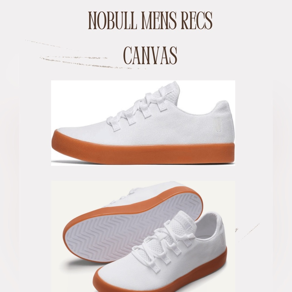 NOBULL White and Brown Sneakers